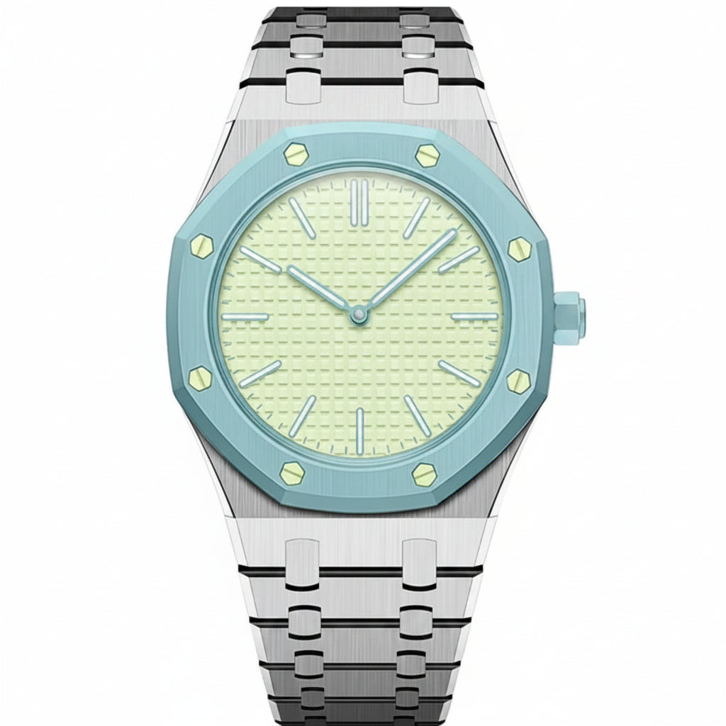 [Peak]OAK POP EXCLUSIVE SILVER STEEL STRAP