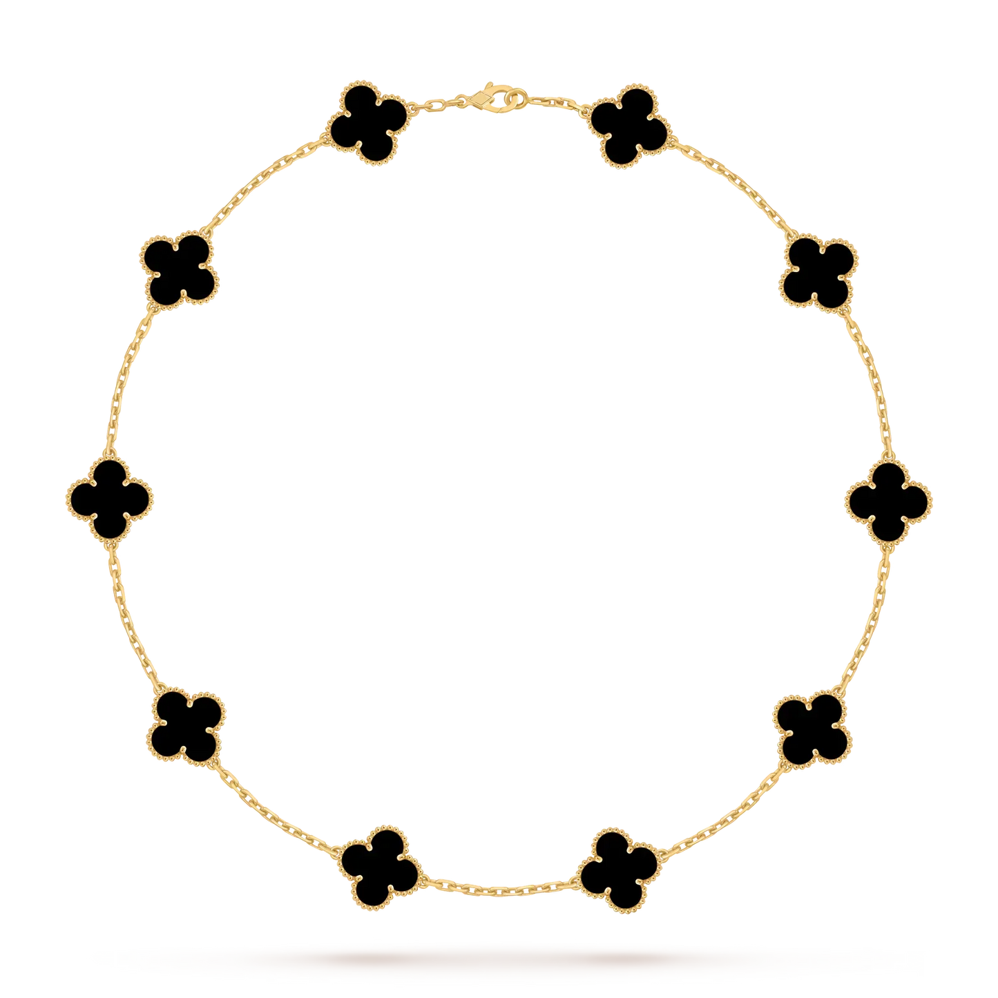[Peak]CLASSIC LUCKY 10-MOTIF CLOVER NECKLACE GOLD COLLECTION