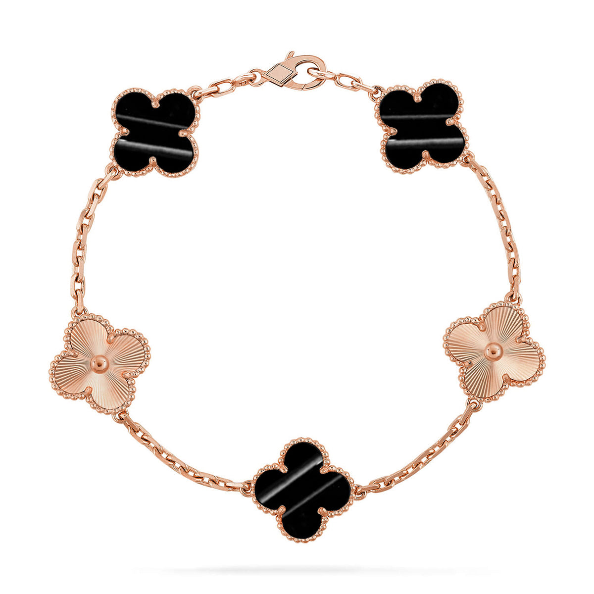 [Peak]LUCKY CLOVER 5-MOTIF BRACELET - PULSE STONE COLLECTION