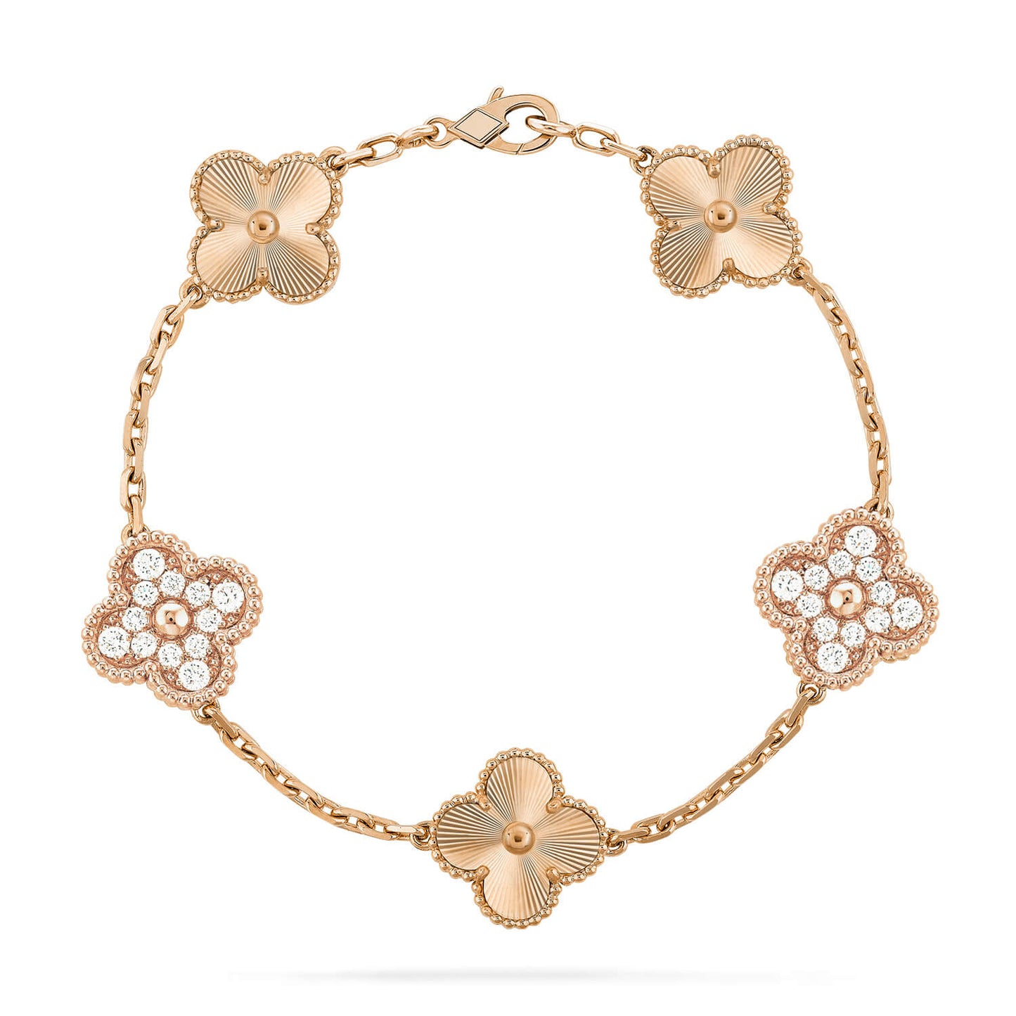 [Peak]LUCKY CLOVER 5-MOTIF BRACELET - LASER COLLECTION