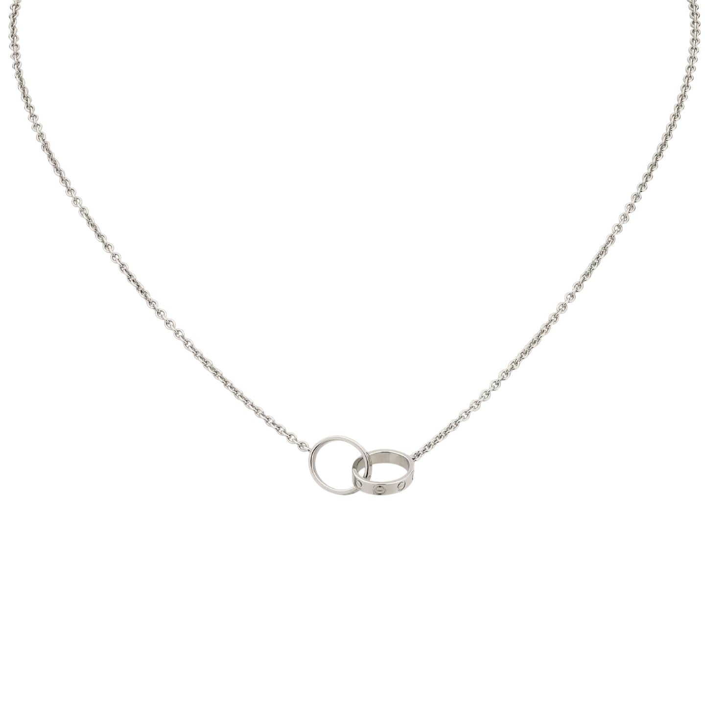 [Peak]LOVE DOUBLE-RING PENDANT NECKLACE