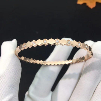 [Peak]BEE LOVE ROSE GOLD DIAMOND BRACELET