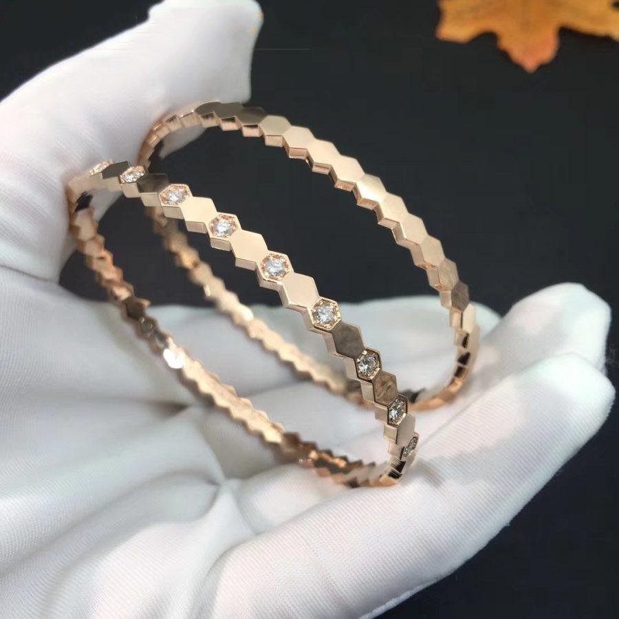 [Peak]BEE LOVE ROSE GOLD DIAMOND BRACELET