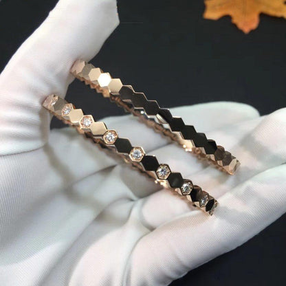 [Peak]BEE LOVE ROSE GOLD DIAMOND BRACELET