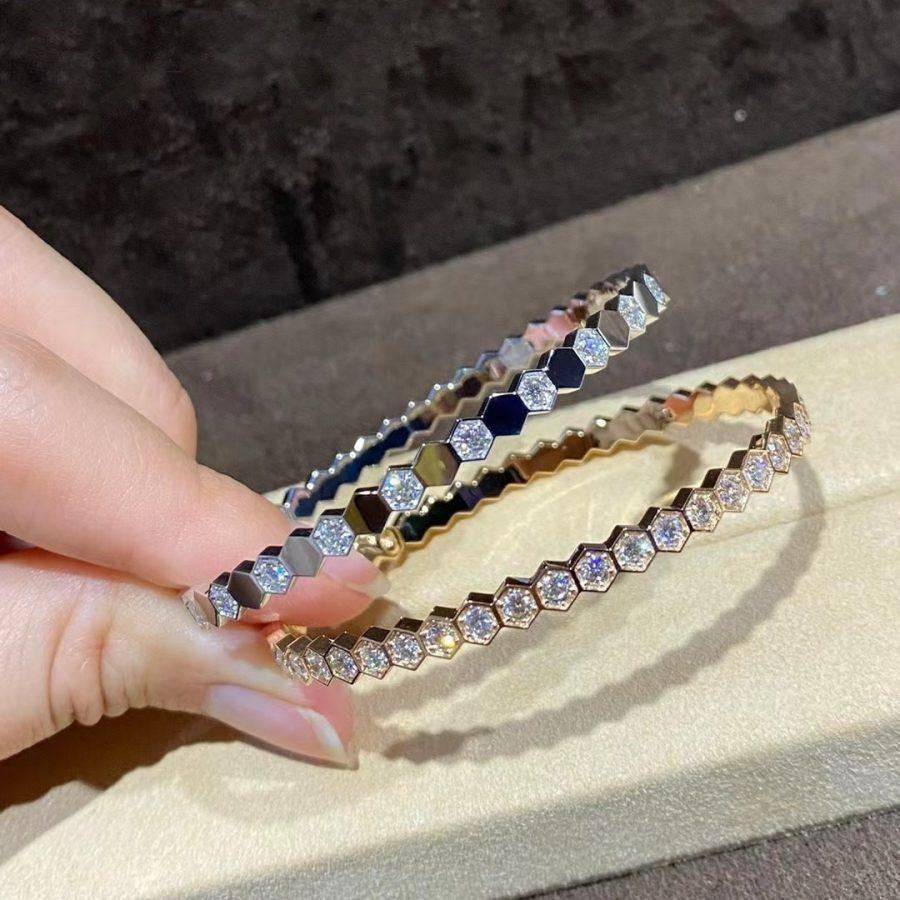 [Peak]BEE LOVE GOLD BRACELET FULL DIAMOND