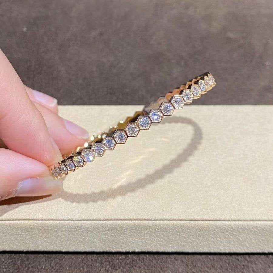 [Peak]BEE LOVE GOLD BRACELET FULL DIAMOND