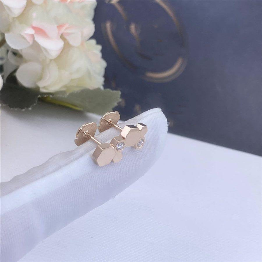 [Peak]BEE LOVE ROSE GOLD DIAMOND EARRINGS