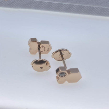[Peak]BEE LOVE ROSE GOLD DIAMOND EARRINGS