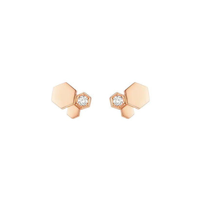 [Peak]BEE LOVE ROSE GOLD DIAMOND EARRINGS