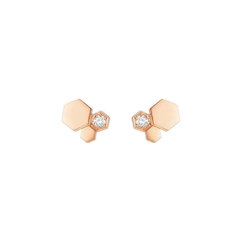 [Peak]BEE LOVE ROSE GOLD DIAMOND EARRINGS
