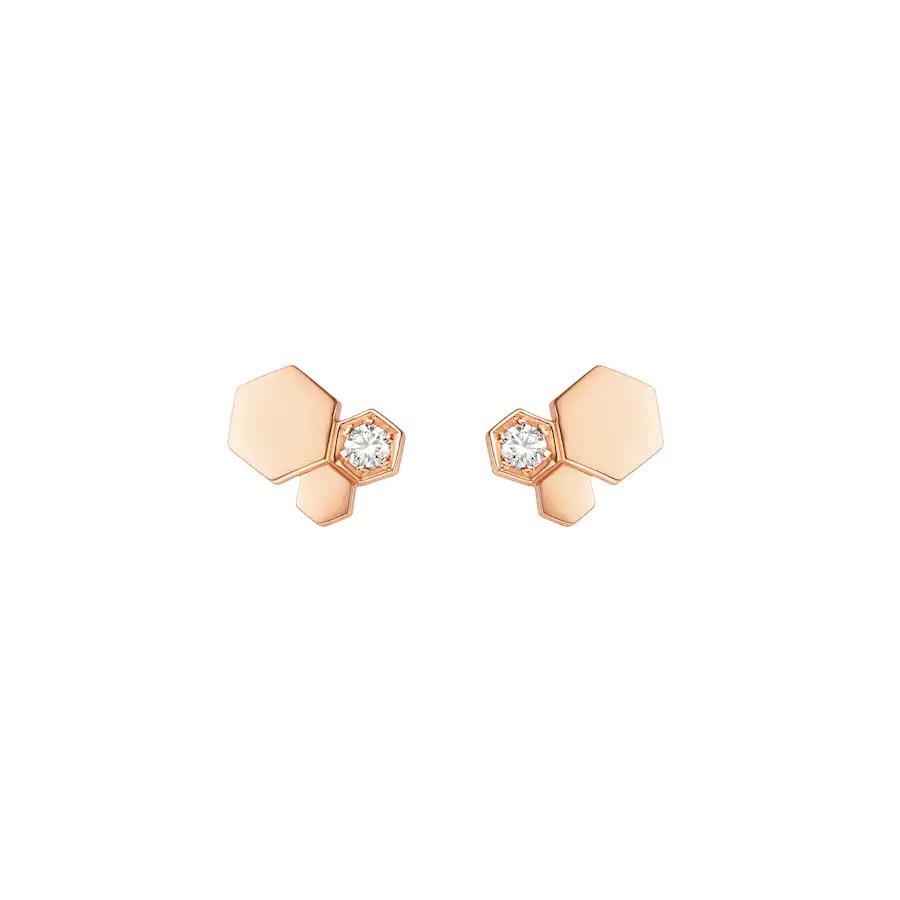 [Peak]BEE LOVE ROSE GOLD DIAMOND EARRINGS