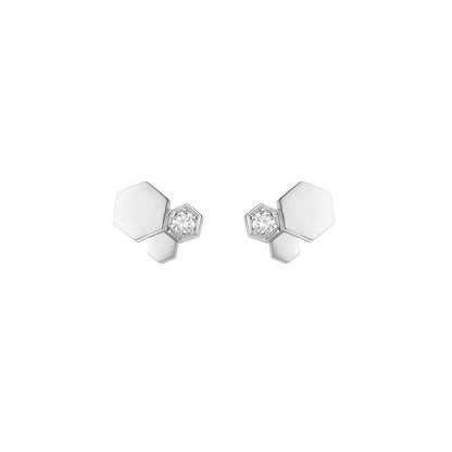 [Peak]BEE LOVE SILVER DIAMOND EARRINGS