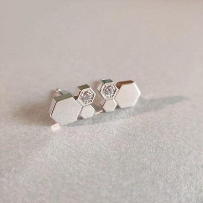 [Peak]BEE LOVE SILVER DIAMOND EARRINGS