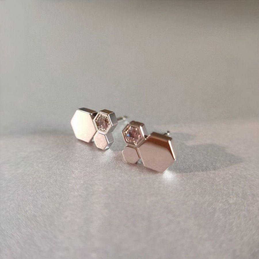 [Peak]BEE LOVE SILVER DIAMOND EARRINGS