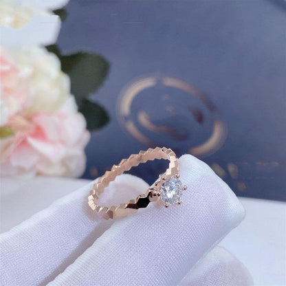 [Peak]BEE LOVE RING ROSE GOLD 1 DIAMOND
