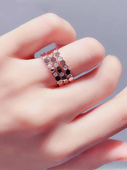 [Peak]BEE LOVE RING ROSE GOLD DIAMOND