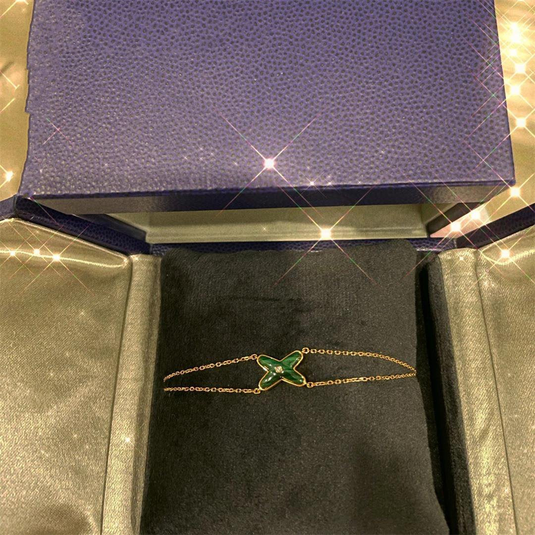 [Peak]JEUX BRACELET MALACHITE ROSE GOLD 1 DIAMOND