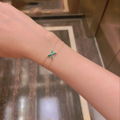 [Peak]JEUX BRACELET MALACHITE ROSE GOLD 1 DIAMOND