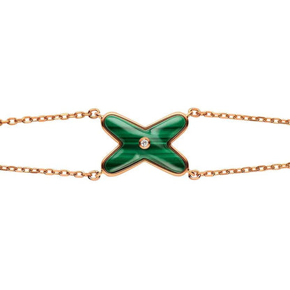 [Peak]JEUX BRACELET MALACHITE ROSE GOLD 1 DIAMOND