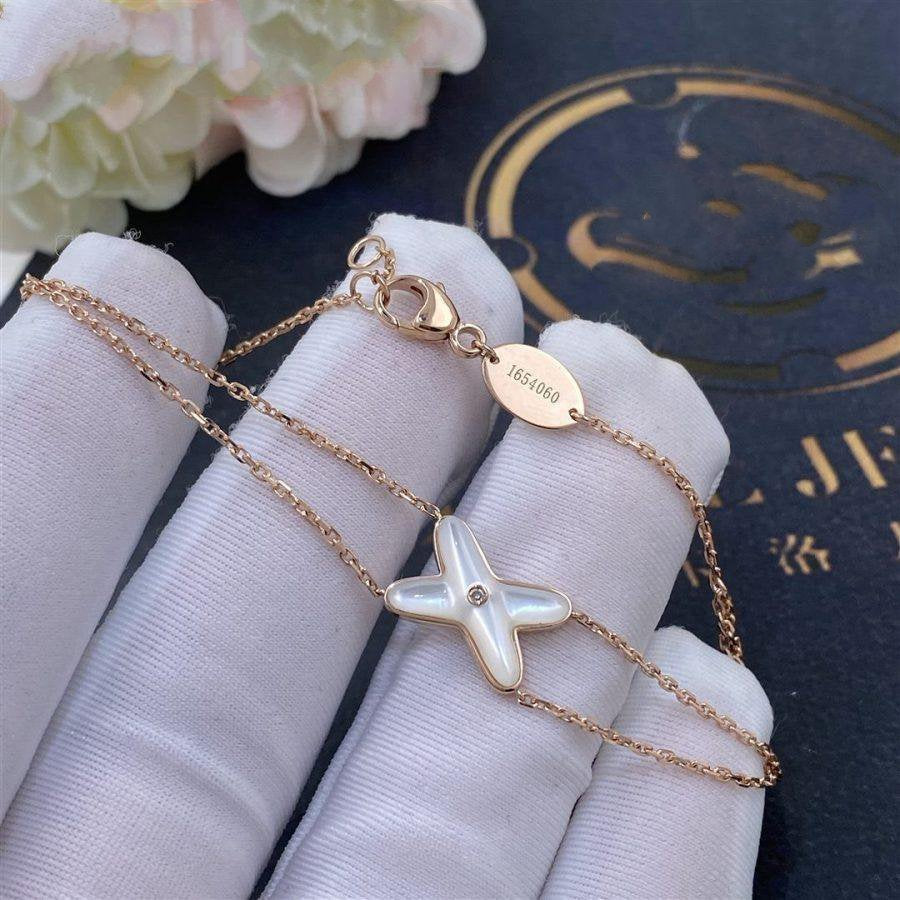 [Peak]JEUX BRACELET WHITE MOP ROSE GOLD 1 DIAMOND