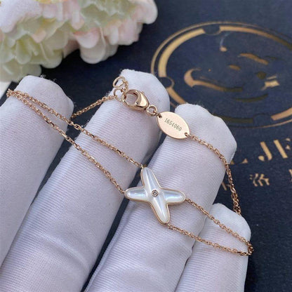 [Peak]JEUX BRACELET WHITE MOP ROSE GOLD 1 DIAMOND