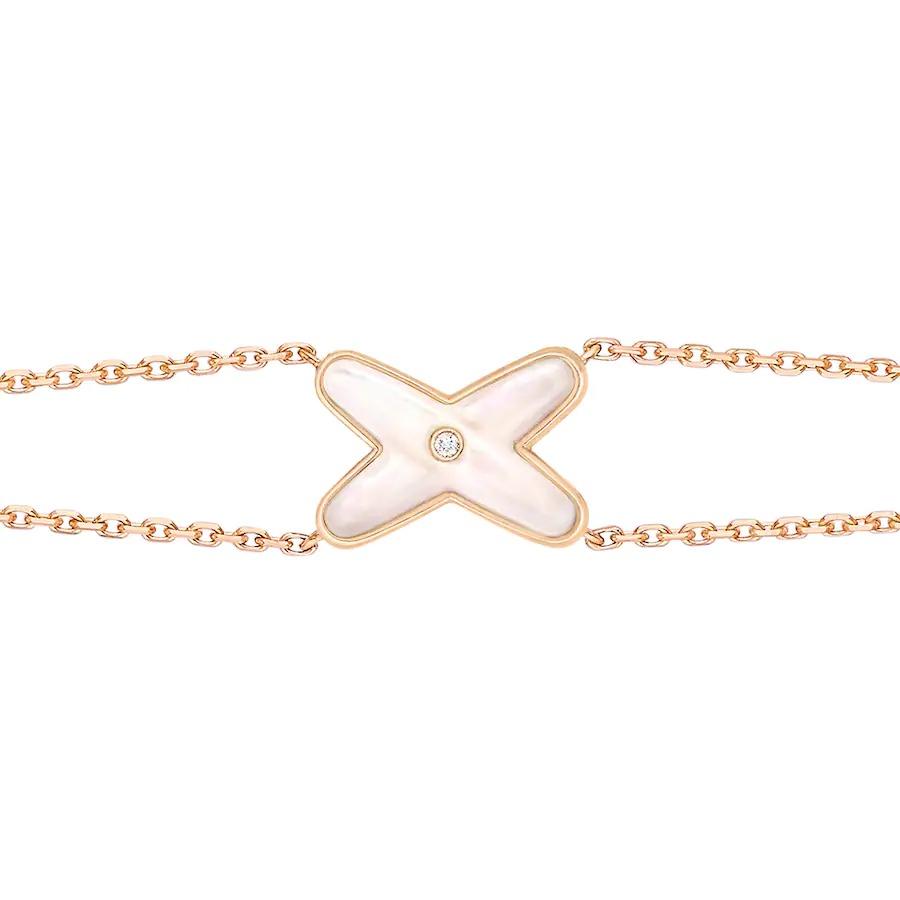 [Peak]JEUX BRACELET WHITE MOP ROSE GOLD 1 DIAMOND
