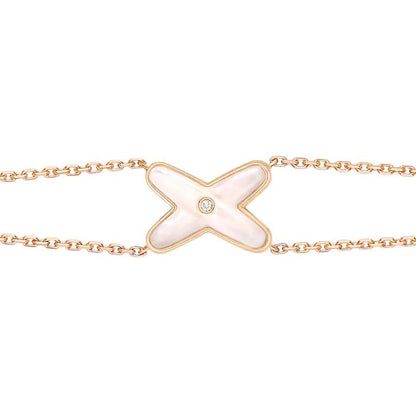 [Peak]JEUX BRACELET WHITE MOP ROSE GOLD 1 DIAMOND