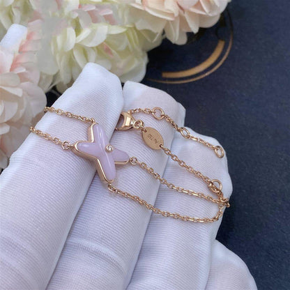 [Peak]JEUX BRACELET PINK MOP ROSE GOLD 1 DIAMOND