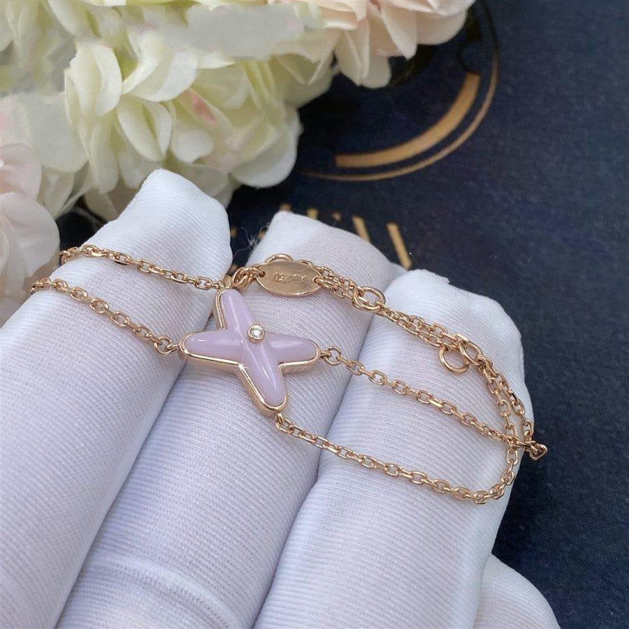 [Peak]JEUX BRACELET PINK MOP ROSE GOLD 1 DIAMOND