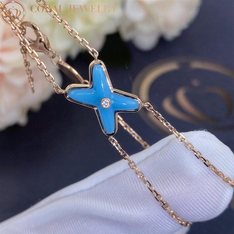[Peak]JEUX BRACELET TURQUOISE ROSE GOLD 1 DIAMOND