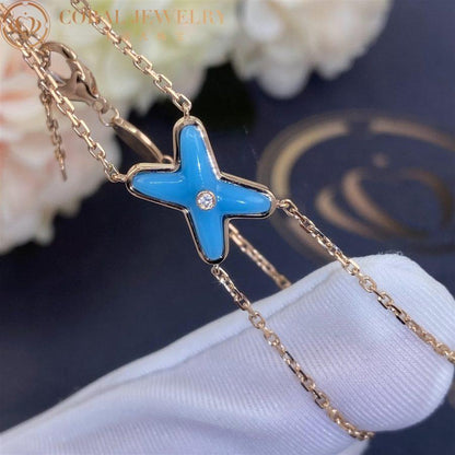 [Peak]JEUX BRACELET TURQUOISE ROSE GOLD 1 DIAMOND