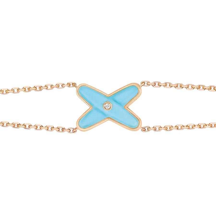 [Peak]JEUX BRACELET TURQUOISE ROSE GOLD 1 DIAMOND