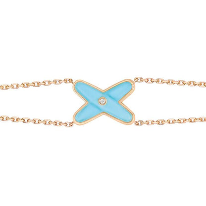 [Peak]JEUX BRACELET TURQUOISE ROSE GOLD 1 DIAMOND