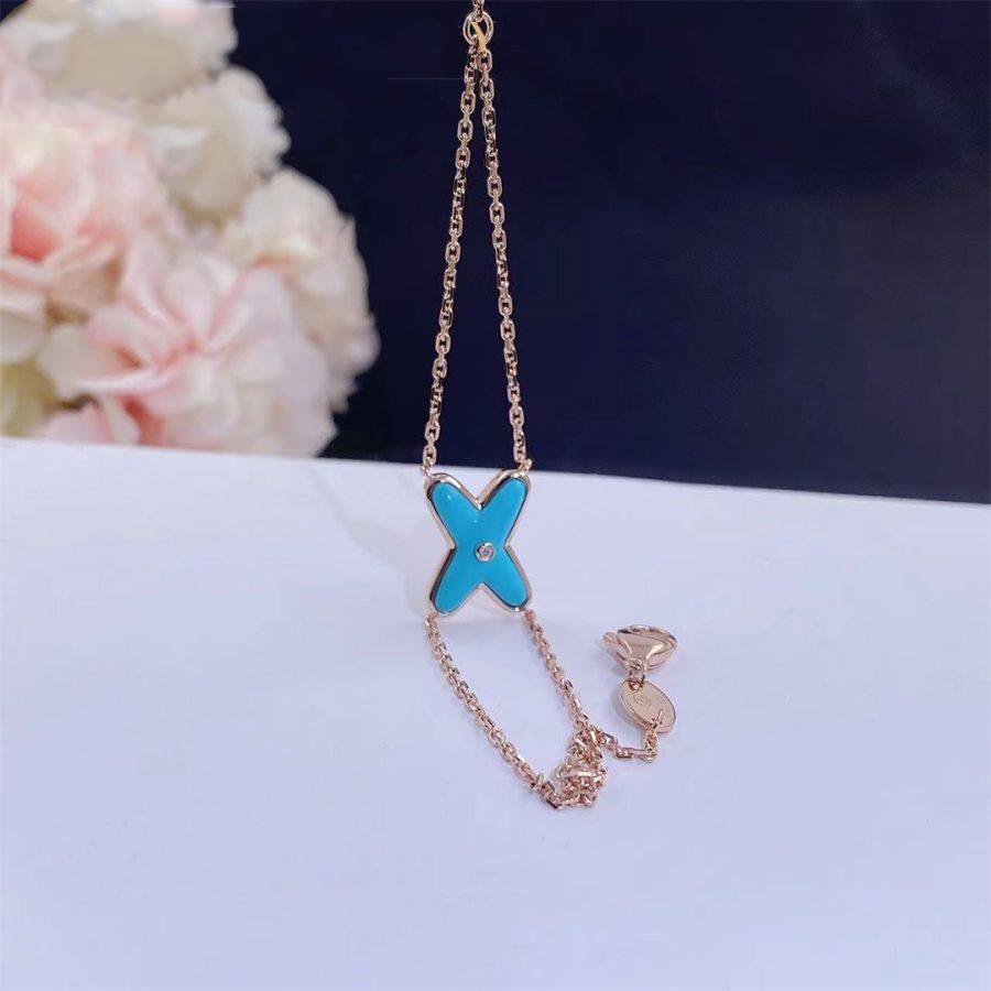 [Peak]JEUX BRACELET TURQUOISE ROSE GOLD 1 DIAMOND
