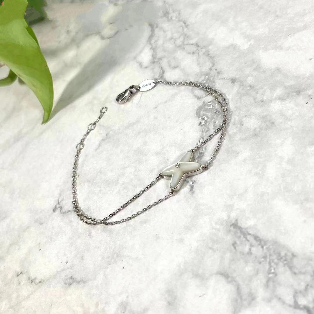 [Peak]JEUX BRACELET WHITE MOP SILVER 1 DIAMOND