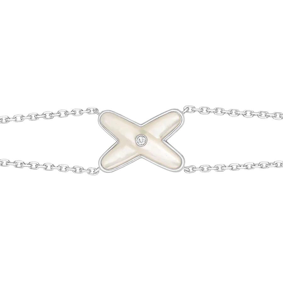 [Peak]JEUX BRACELET WHITE MOP SILVER 1 DIAMOND