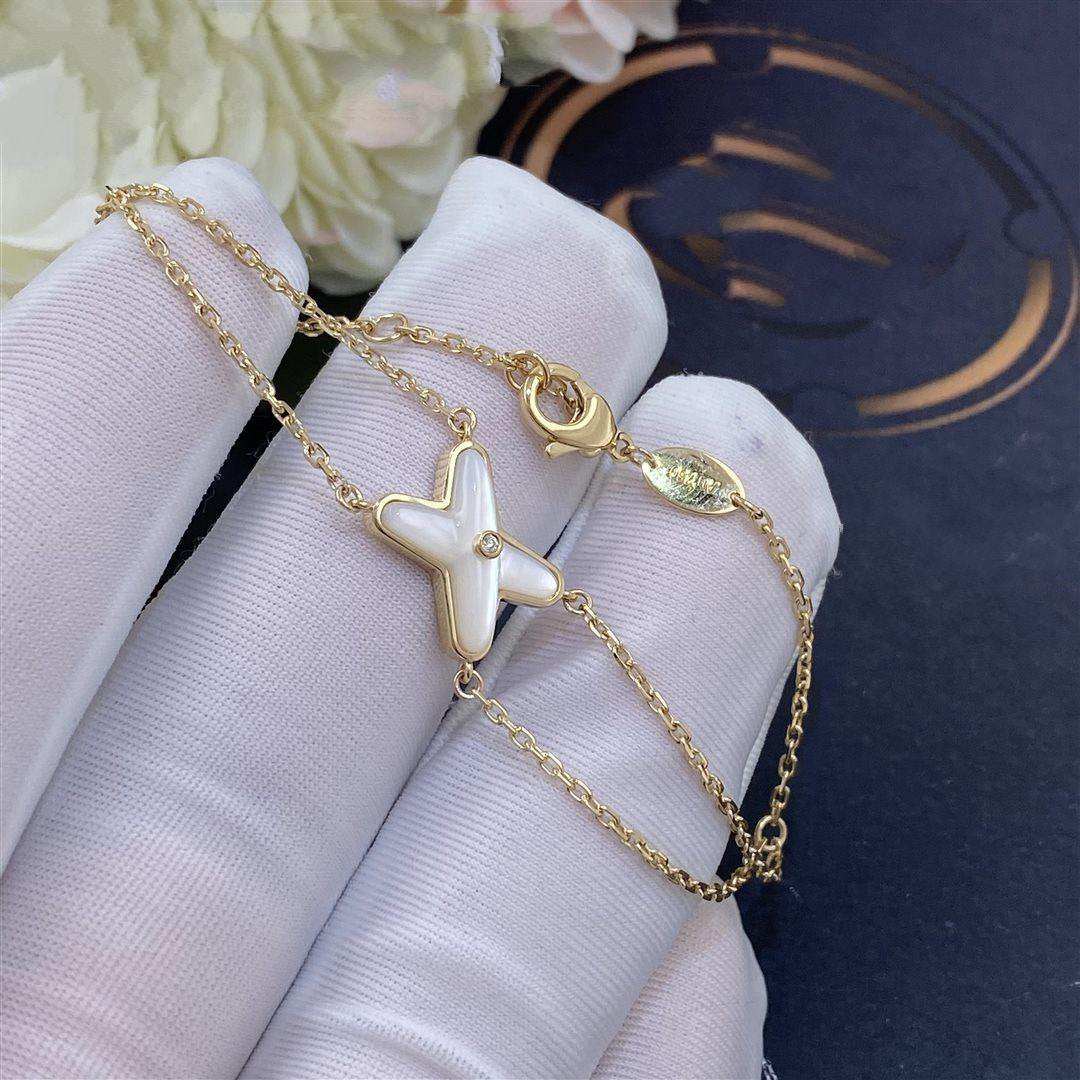 [Peak]JEUX BRACELET WHITE MOP GOLD 1 DIAMOND