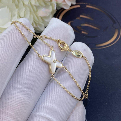 [Peak]JEUX BRACELET WHITE MOP GOLD 1 DIAMOND
