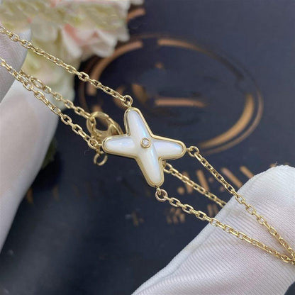 [Peak]JEUX BRACELET WHITE MOP GOLD 1 DIAMOND