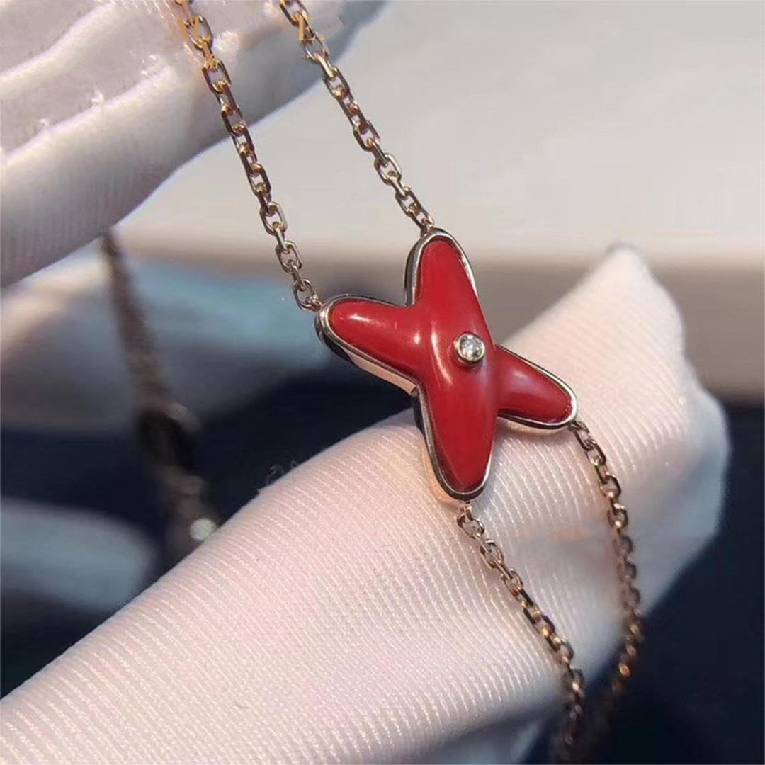 [Peak]JEUX BRACELET CARNELIAN ROSE GOLD 1 DIAMOND