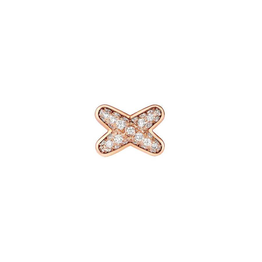 [Peak]JEUX DE ROSE GOLD DIAMOND EARRINGS