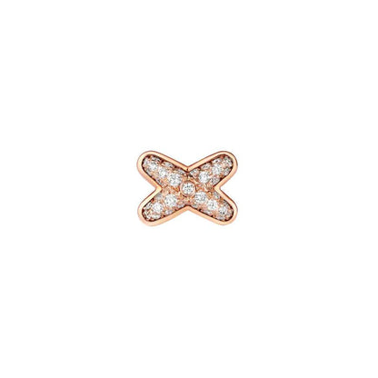 [Peak]JEUX DE ROSE GOLD DIAMOND EARRINGS