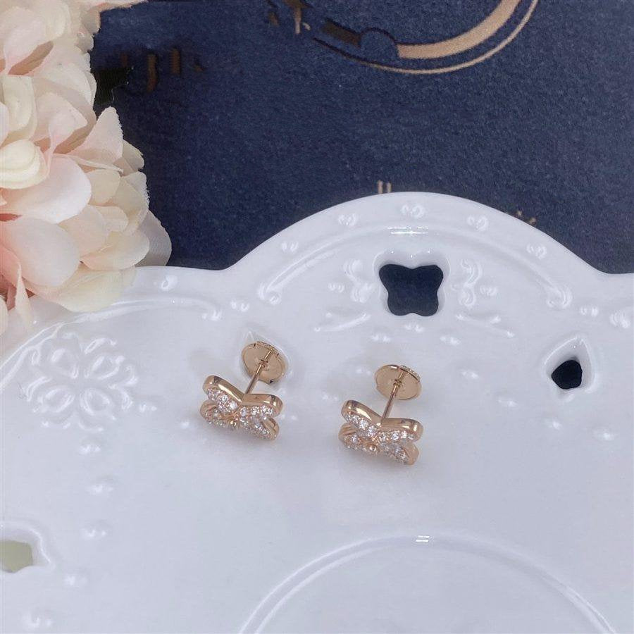 [Peak]JEUX DE ROSE GOLD DIAMOND EARRINGS