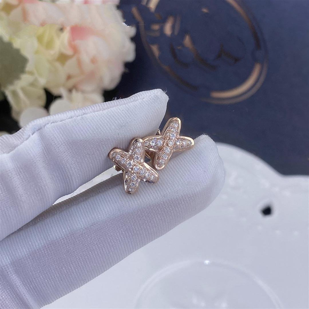 [Peak]JEUX DE ROSE GOLD DIAMOND EARRINGS
