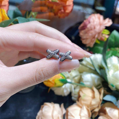 [Peak]JEUX DE SILVER DIAMOND EARRINGS