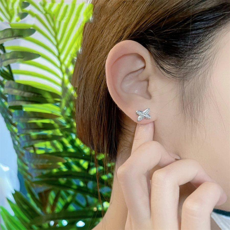 [Peak]JEUX DE SILVER DIAMOND EARRINGS