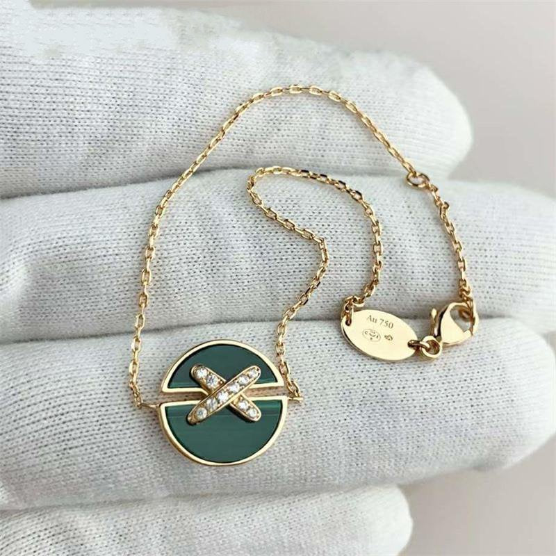 [Peak]JEUX DE BRACELET MALACHITE ROSE GOLD DIAMONDS
