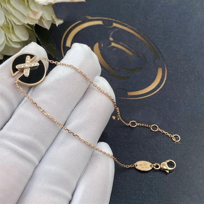 [Peak]JEUX DE BRACELET ONYX ROSE GOLD DIAMOND
