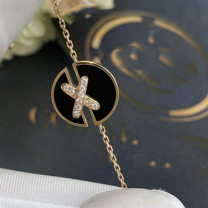 [Peak]JEUX DE BRACELET ONYX ROSE GOLD DIAMOND