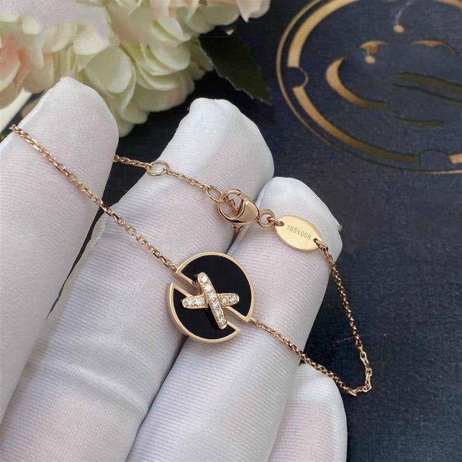[Peak]JEUX DE BRACELET ONYX ROSE GOLD DIAMOND